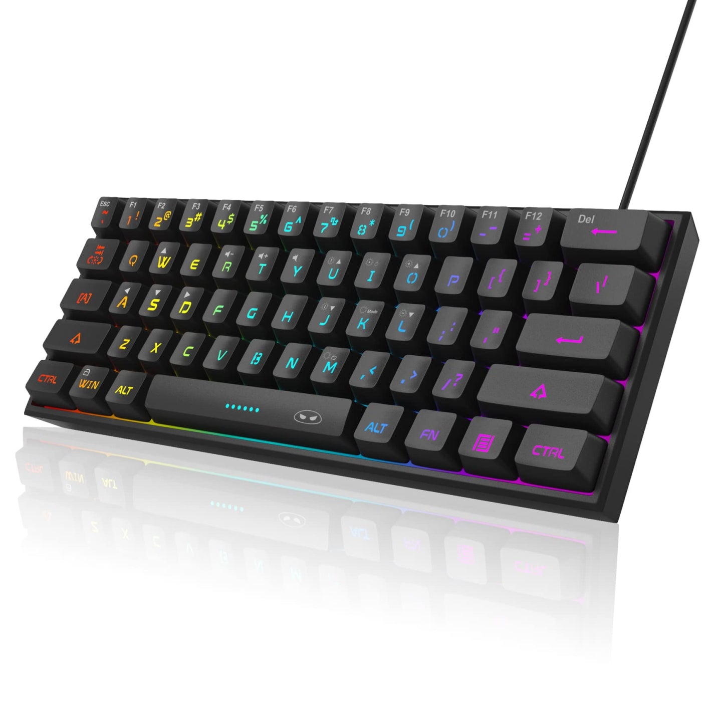 MageGee Mini 60% Gaming Keyboard, RGB Backlit 61 Key